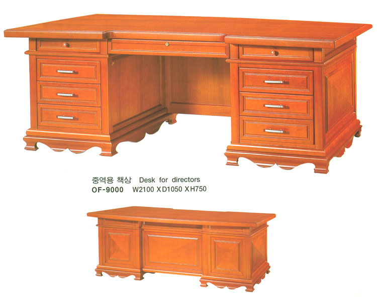 중역용사무용가구 > KA-9000 시리즈  > [101][KA-9000시리즈]OF-9000 중역용책상