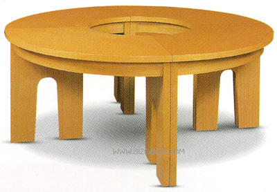 원목사무용가구 > MWBK 시리즈  > MWBK-작은원형열람테이블