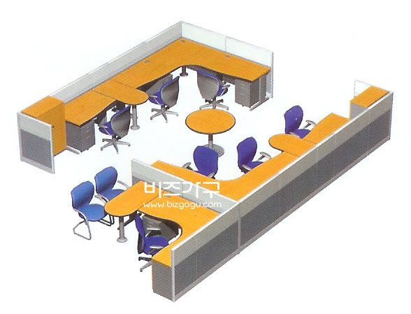 사무환경개선작업 > 일반사무실  > 일반직원급-7인모듈