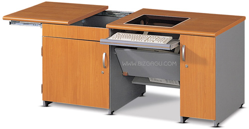 사무용가구(책상/책장/서랍) > OFDH 시리즈  > OFDH-OC-다목적 교탁(매립형-W1500)