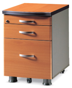 사무용가구(책상/책장/서랍) > OFDH 시리즈  > OFDH-OA-2902 탑 반사출 이동서랍(퍼즐상판,연체리)