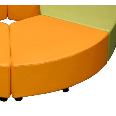 동성소파 > LOBBY-SET-AND-MODULES  > SFJY-쏠티 시리즈  > SFJY-쏠티 어린이 도서관 로비 쇼파 모듈-부채꼴