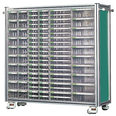 중앙브레인 > 부품박스세트장  > 부품박스세트장(알루미늄프로파일)  > 중앙브레인 CA1007 투명 플라스틱 다용도 부품 정리 서랍 박스 상자 함 장 프로파일(셋트형)