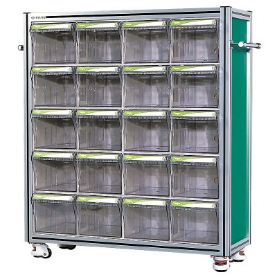 중앙브레인 > 부품박스세트장  > 부품박스세트장(알루미늄프로파일)  > 중앙브레인 CA1010A 투명 플라스틱 다용도 부품 정리 서랍 박스 상자 함 장 프로파일(셋트형)