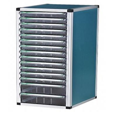 중앙브레인 > 부품박스세트장  > 부품박스세트장(알루미늄프로파일)  > 중앙브레인 CA1014 투명 플라스틱 다용도 부품 정리 서랍 박스 상자 함 장 알루미늄(셋트형)