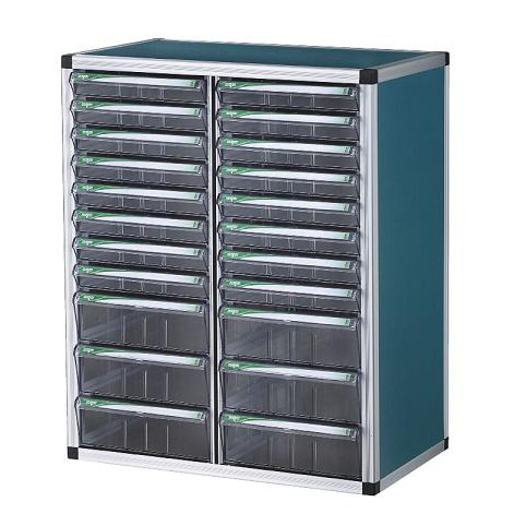 중앙브레인 > 부품박스세트장  > 부품박스세트장(알루미늄프로파일)  > 중앙브레인 CA1019  투명 플라스틱 다용도 부품 정리 서랍 박스 상자 함 장알루미늄(셋트형)