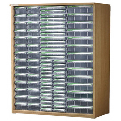 중앙브레인 > 부품박스세트장  > 부품박스세트장(목재프레임)  > 중앙브레인 CA1113 투명 플라스틱 다용도 부품 정리 서랍 박스 상자 함 장 부품박스장(목재)