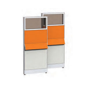 공간시스템 > 마이아(Maia) 파티션  > 상부유리-양면벨트 패널  > 마이어 시리즈 상부유리 양면벨트 패널-높이 1770mm