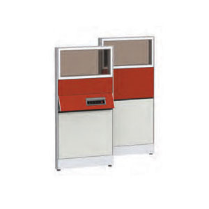 공간시스템 > 마이아(Maia) 파티션  > 상부유리-단면벨트-멀티탭 패널  > 마이어 시리즈 상부유리 단면벨트-멀티탭 패널-높이 1570mm