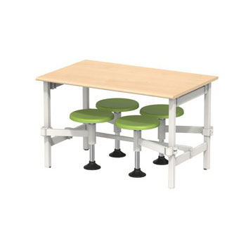 공간시스템 > 스툴 테이블(Stool Table)  > 스툴테이블  > 이동식 스툴테이블-4인용