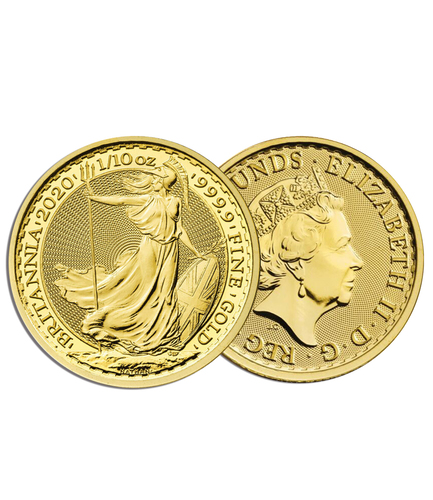 골드앤실버 > 금(Gold)  > 금화(Gold Coin)  > 2020 브리타니아 골드코인 1/10oz(3.1g)