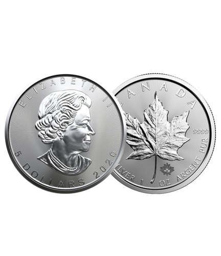 골드앤실버 > 은(Silver)  > 은화(Silver Coin)  > 2020 1oz 실버 캐나다 메이플 코인 BU