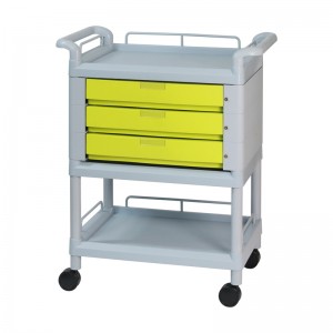 대경카트 > D2C  > 2단카트  > 대경카트 DKCT-DC205R(그레이) 웨건 왜건 드레싱카트 의료용카트 드레싱카 응급카트 병원카트