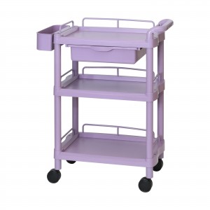 대경카트 > D2C  > 3단카트  > 대경카트 DKCT-601R(자주색) 웨건 왜건 드레싱카트 의료용카트 드레싱카 응급카트 병원카트