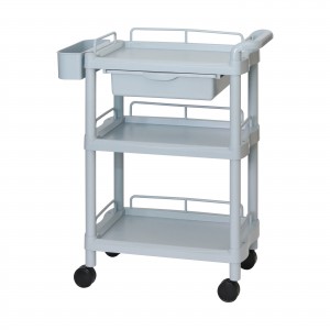 대경카트 > D2C  > 3단카트  > 대경카트 DKCT-601R(회색) 웨건 왜건 드레싱카트 의료용카트 드레싱카 응급카트 병원카트