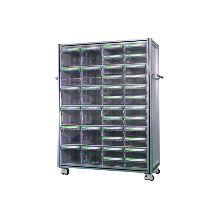 중앙부품박스 > 서랍형부품박스장(목재,철재,알루미늄프로파일)  > 프로파일부품박스장  > BB1010B 투명 플라스틱 다용도 부품 정리 서랍 박스 상자 함 장 프로파일(셋트형)