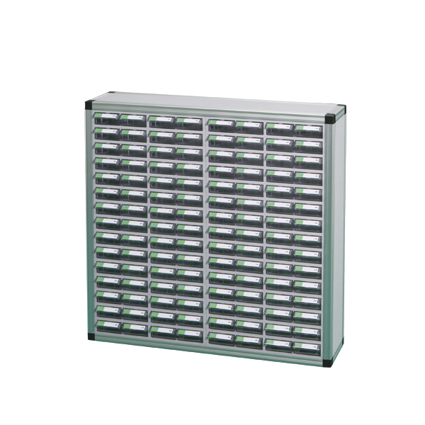 중앙부품박스 > 서랍형부품박스장(목재,철재,알루미늄프로파일)  > 알루미늄박스세트  > BB1021-2 투명 플라스틱 다용도 부품 정리 서랍 박스 상자 함 장 알루미늄(셋트형)