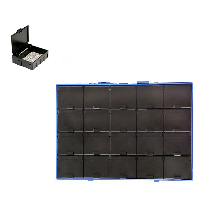 중앙부품박스 > 칩(CHIP,SMD)보관함  > BB307-4C SMD칩박스+파일케이스(정전기방지(제전))