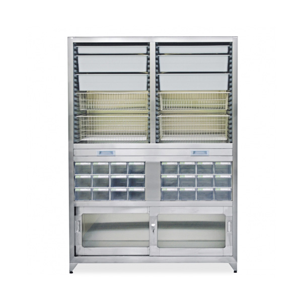 구로메디칼 > 수술실비품(Operating Room Appliance)  > 수술기구장(Instrument Cabinet)  > 구로메디칼 DLMD-IC20 INSTRUMENT CABINET-BASKET TYPE 수술기구 보관장-바구니형