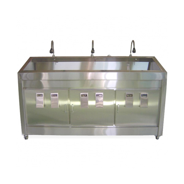 구로메디칼 > 수술실비품(Operating Room Appliance)  > 스크럽스테이션(Scrub Station)  > 구로메디칼 DLMD-SCR3 SCRUB STATION-3인용 수술실 세척대