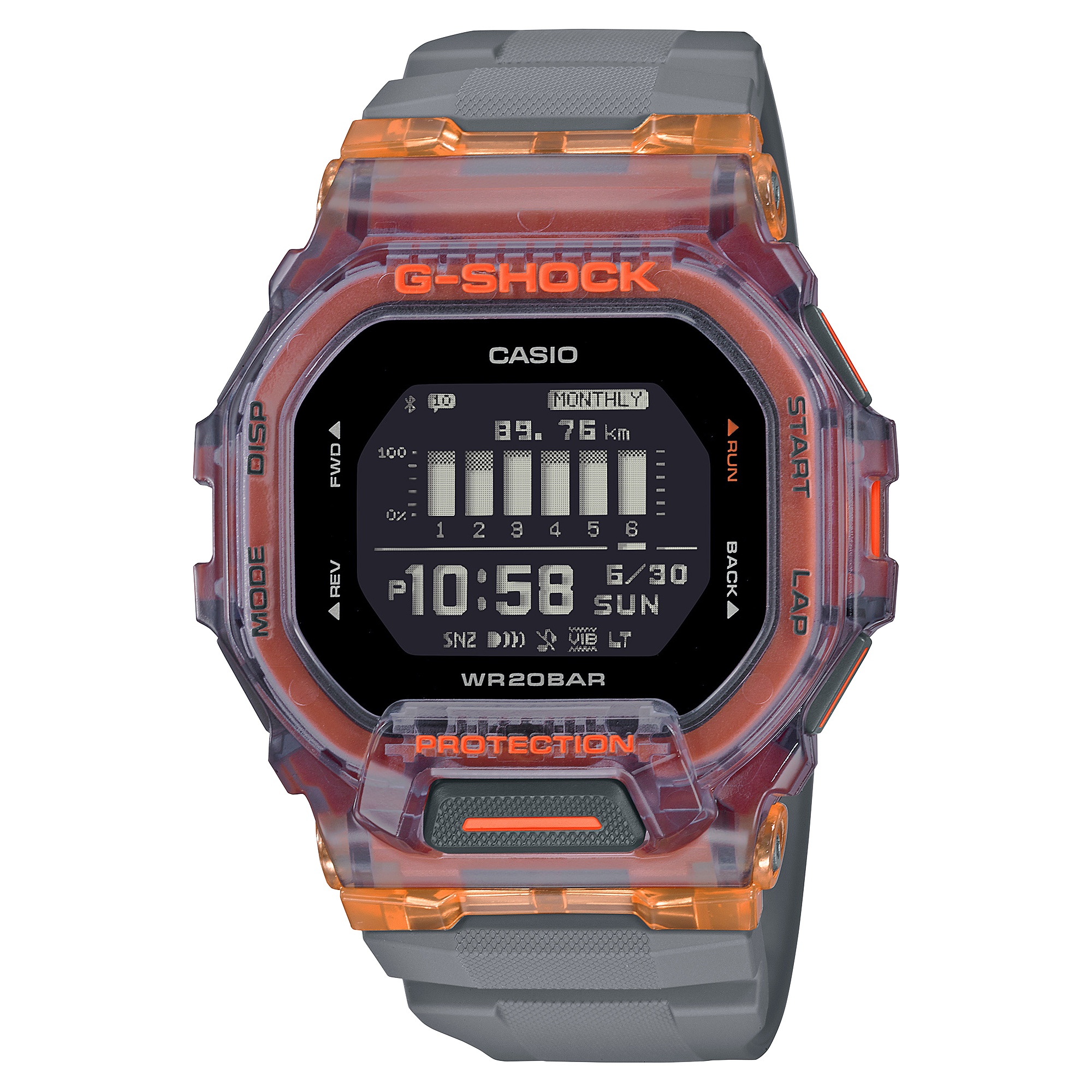 카시오워치스 > G-SHOCK  > GBD  > GBD-200SM-1A5 카시오 손목 시계