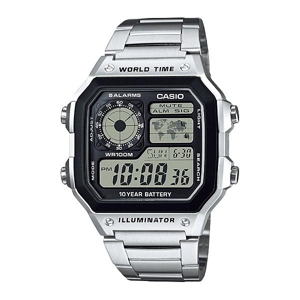 카시오워치스 > 디지털(전자) 드레스시계(남성용)  > AE-1200  > AE-1200WHD-1A 카시오 손목 시계