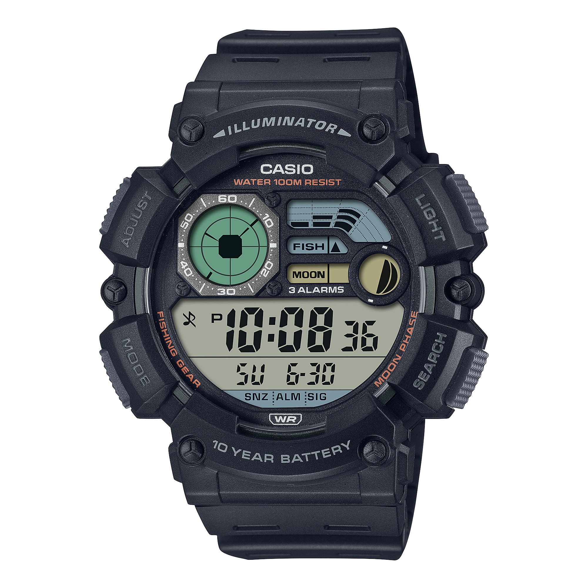 카시오워치스 > 디지털(전자) 스포츠시계(남성용) > WS-1500 > WS-1500H-1A 카시오 손목 시계
