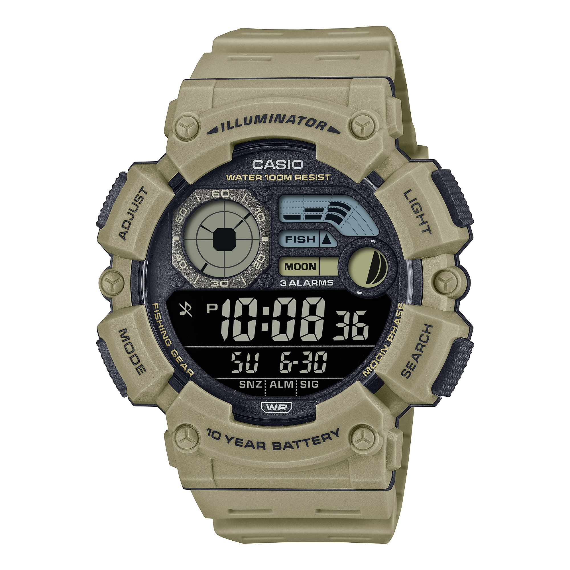 카시오워치스 > 군인시계  > WS-1500H-5B 카시오 손목 시계