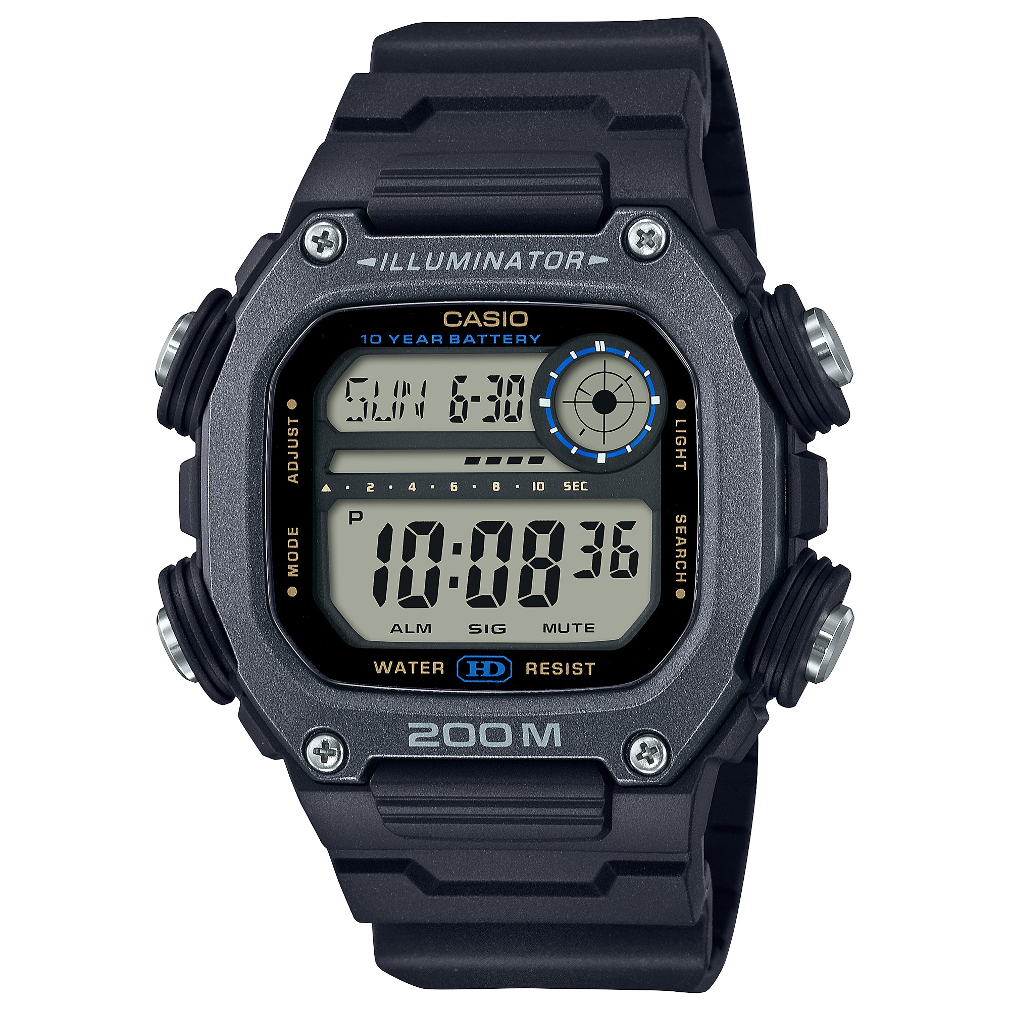 카시오워치스 > 디지털(전자) 스포츠시계(남성용) > DW-291 > DW-291HX-1A 카시오 손목 시계