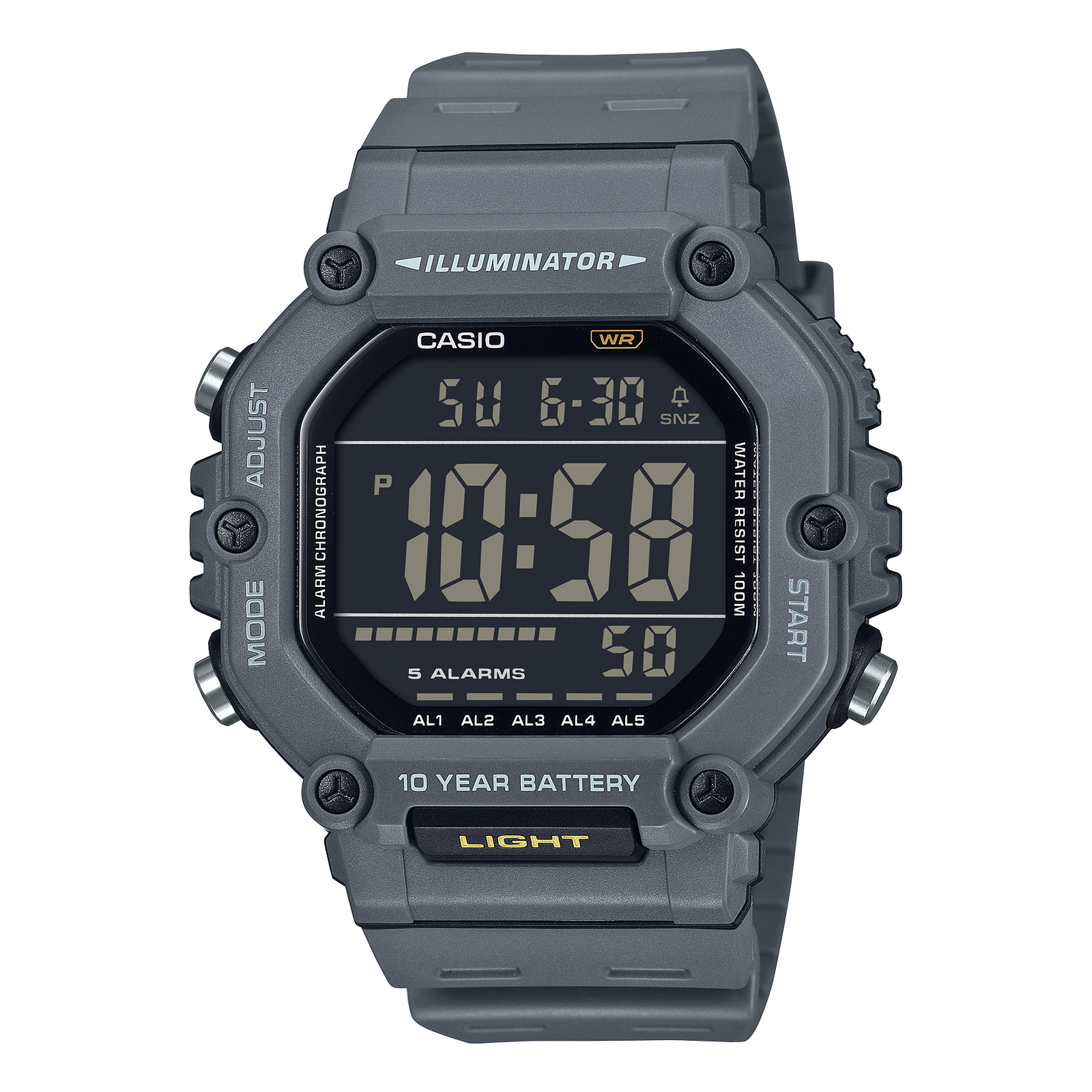 카시오워치스 > 디지털(전자) 스포츠시계(남성용)  > AE-1600  > AE-1600H-8B 카시오 손목 시계
