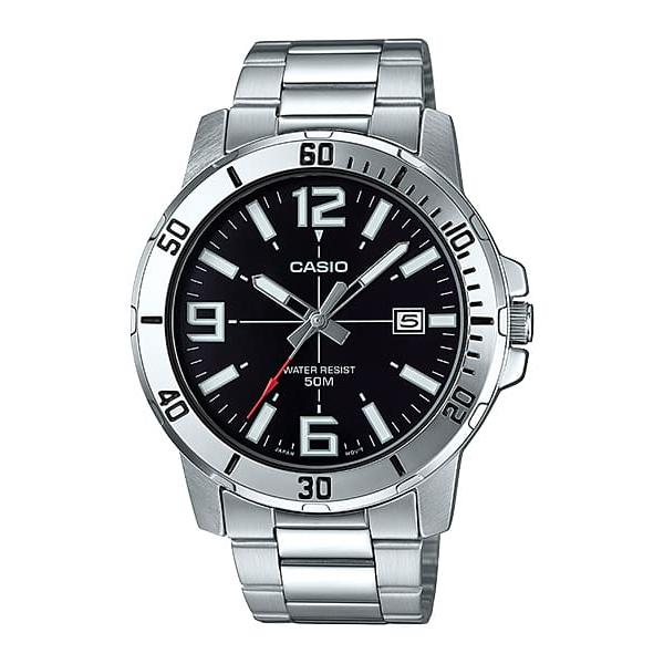 카시오워치스 > 다이버룩  > 50m방수  > MTP-VD01D-1B 카시오 남자 손목 시계