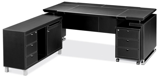 비즈가구 > 중역용가구  > 제논  > HIFS-LD 제논 인조가죽 책상세트