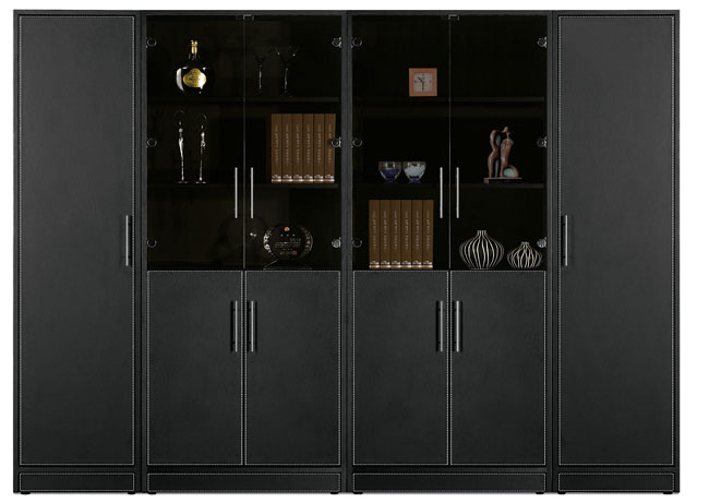 비즈가구 > 중역용가구  > 제논  > HIFS-LC 인조가죽 책장세트1